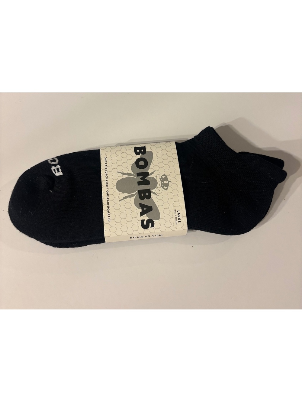 Bombas Men’s Large Black Ankle Socks Performance Cushioned NWT